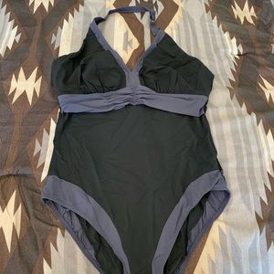 Fig Leaves Slimming Halter Bathing Suit